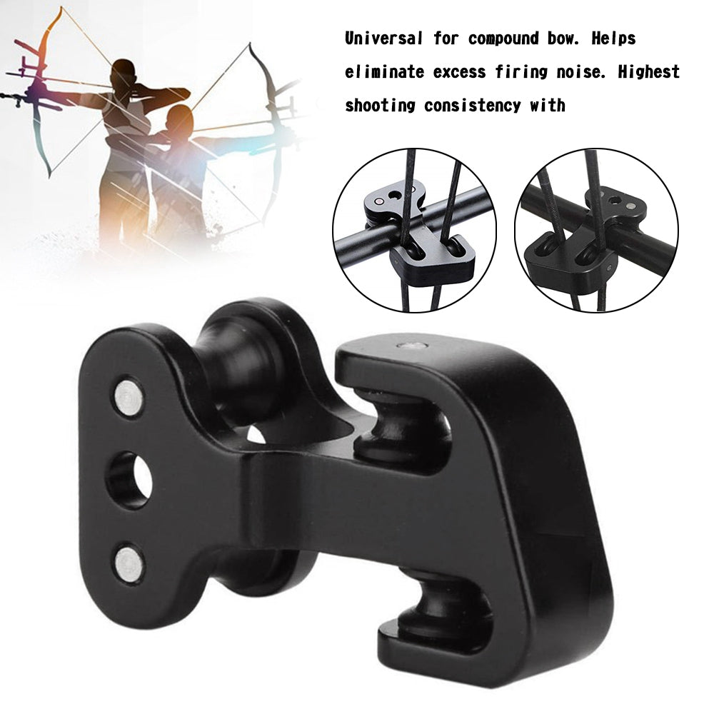 Aluminium Cable Slide Alloy Arrow Compound Bow String Splitter Roller Glide BLK
