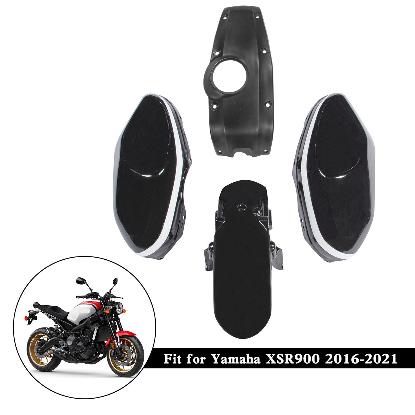 2016-2021 Yamaha XSR900 Injection ABS Plastic Bodywork Fairing Kit 001#