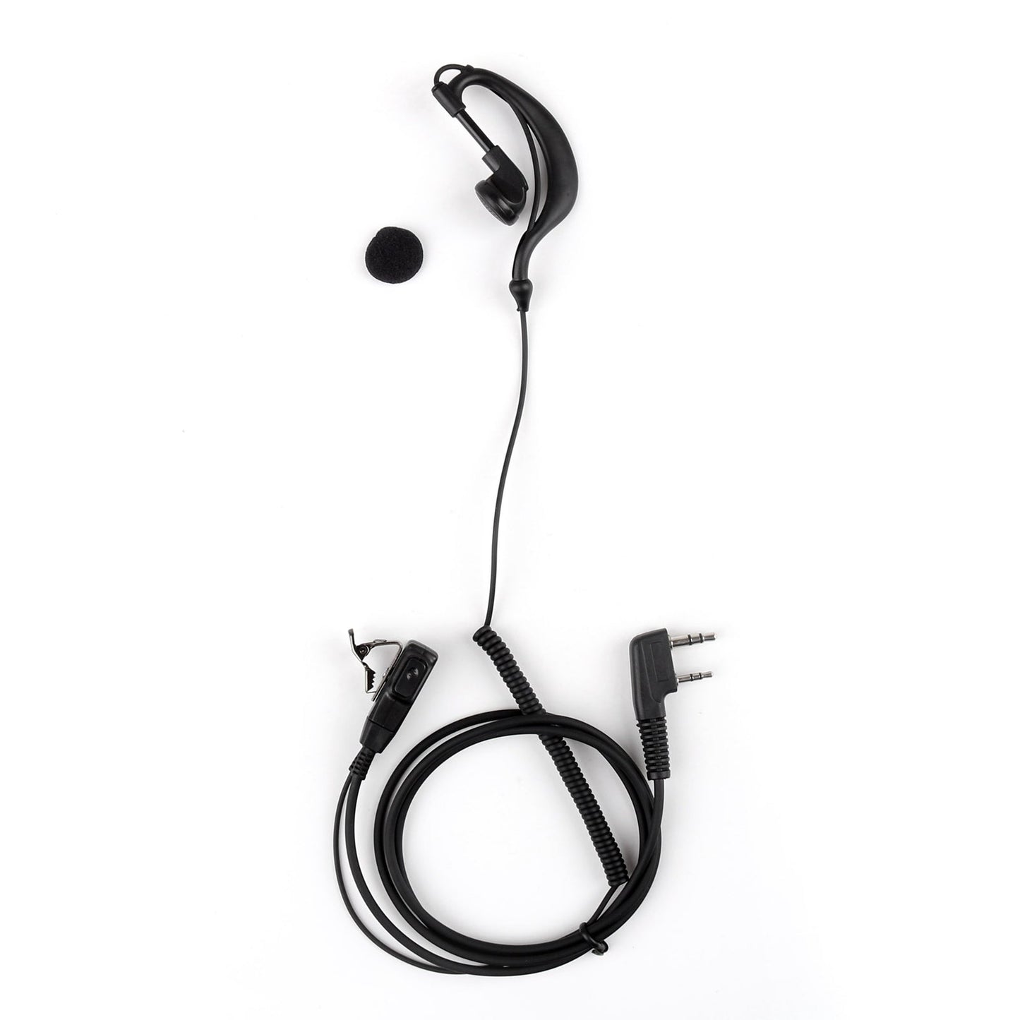 1x Earhook Earpiece Headset PTT MIC For TYT BaoFeng Kenwood KPG UV5R 888S