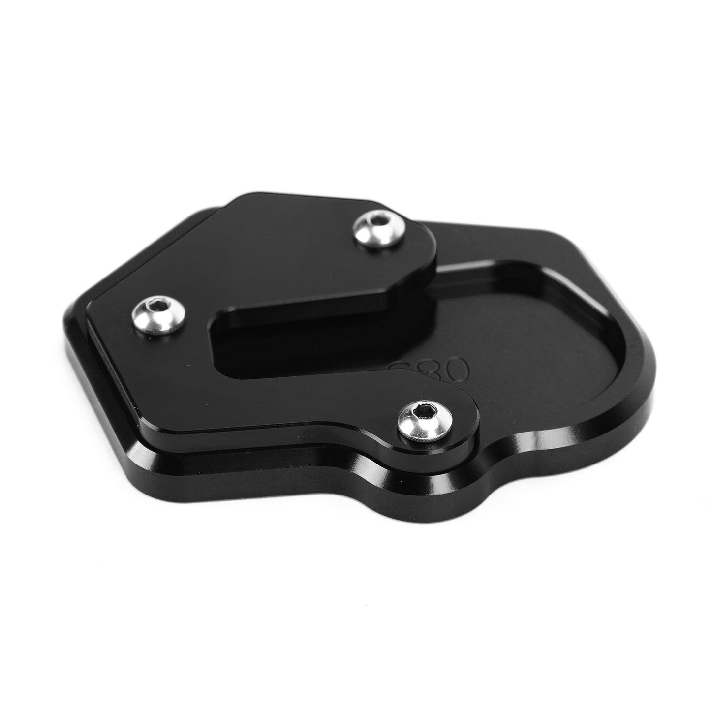 Kickstand Side Stand Extension Pad Fit For BMW F900R 2020 BLK