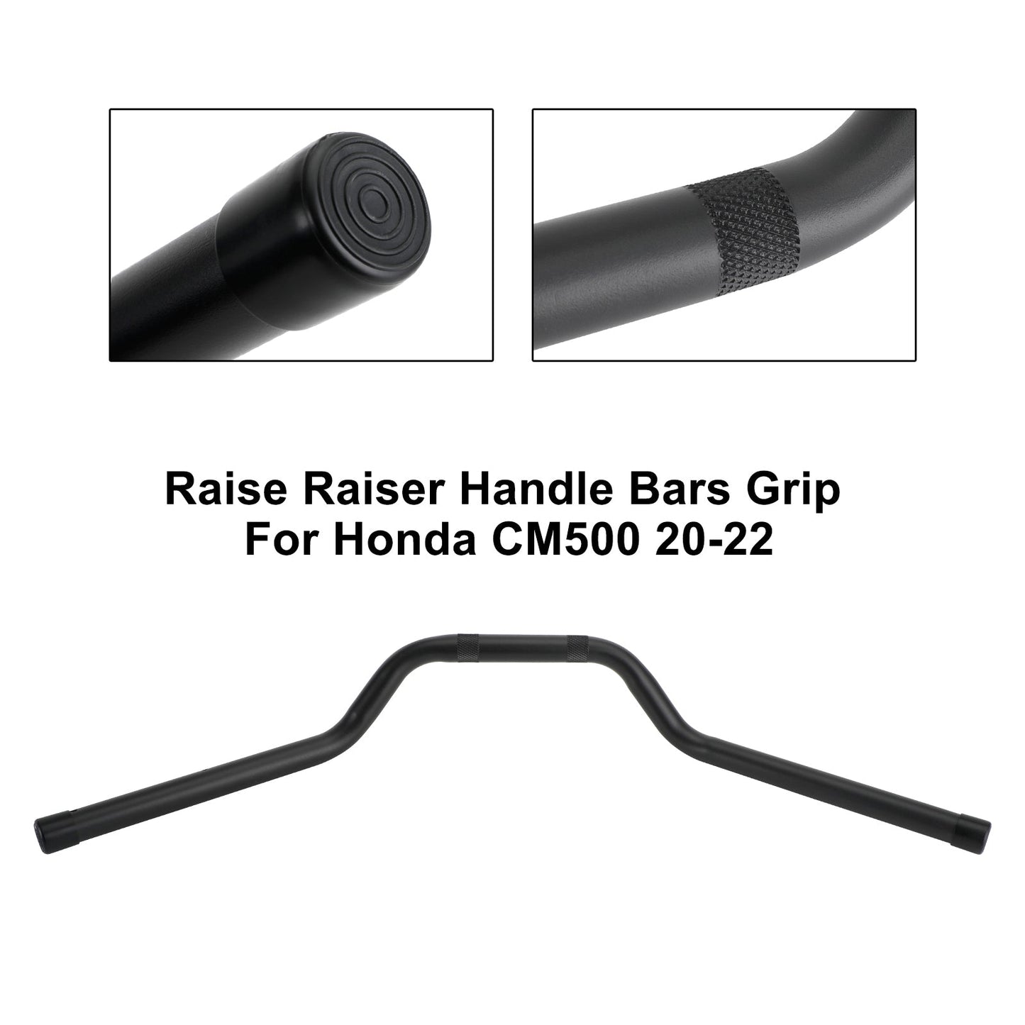 Honda Cm500 2017-2022 Universal Handle Bar Grips 7/8" 22Mm Raiser Black