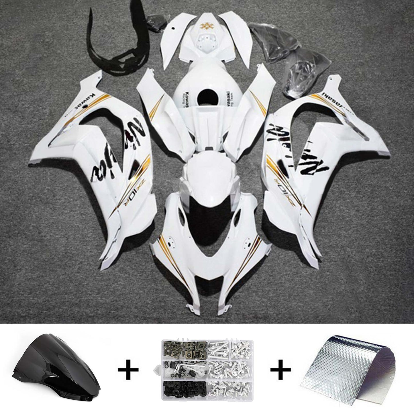 2016-2020 Kawasaki ZX10R Injection Fairing Kit Bodywork Plastic ABS#172