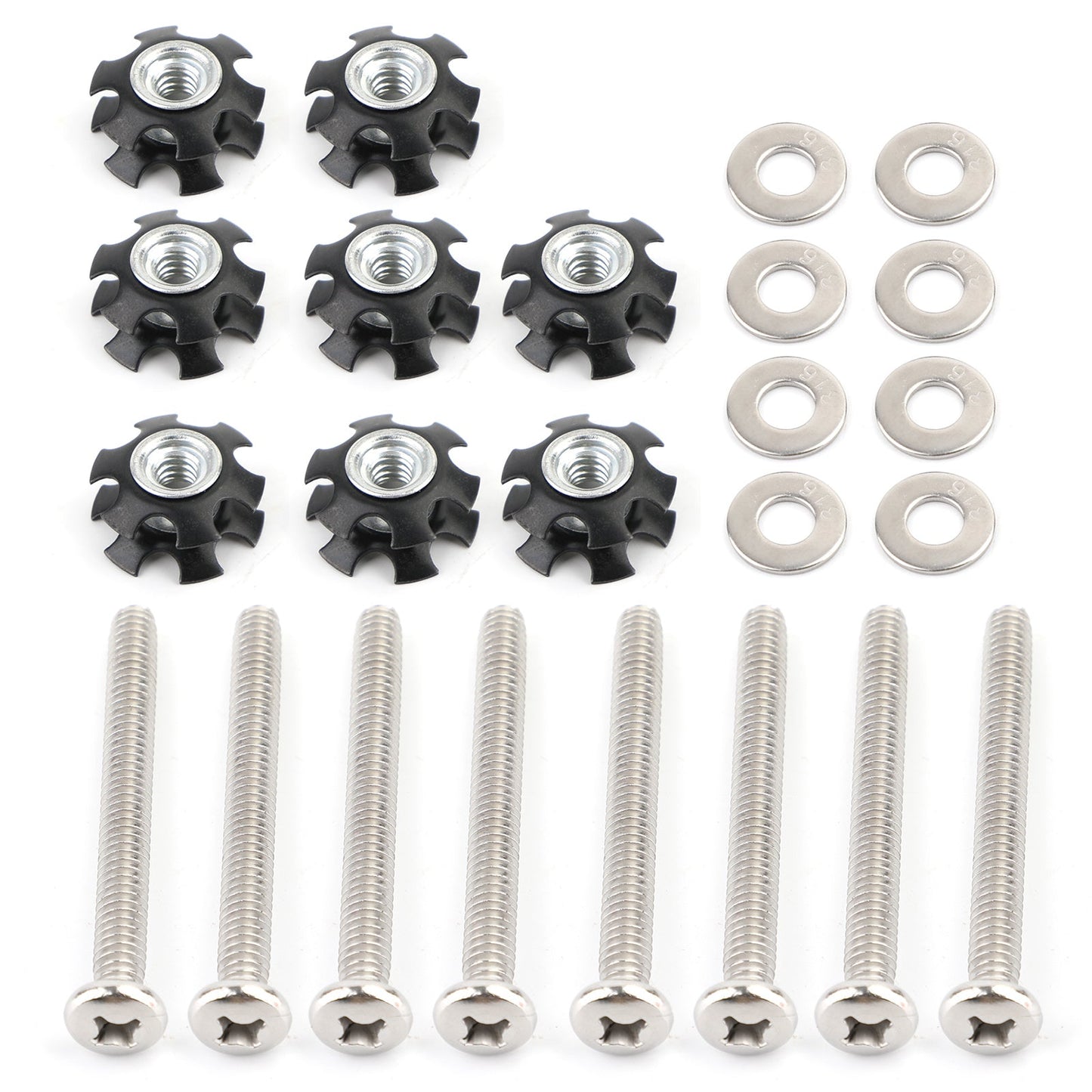 Set of 6 RV LADDER REPAIR KIT nuts Stainless Bunk Motorhome Parts Camper Trailer Coach