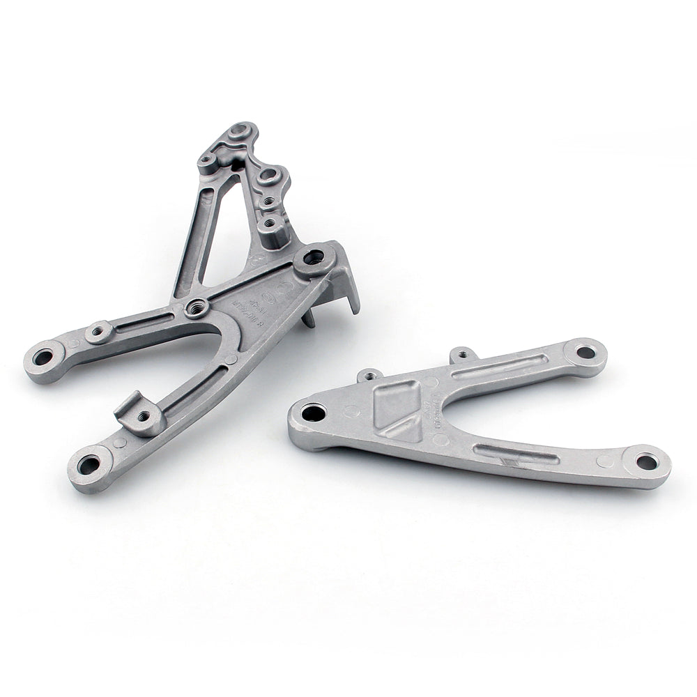 Front + Rear Foot Pegs Footrest Bracket Fit for Yamaha YZF R1 YZF-R1 2007 2008