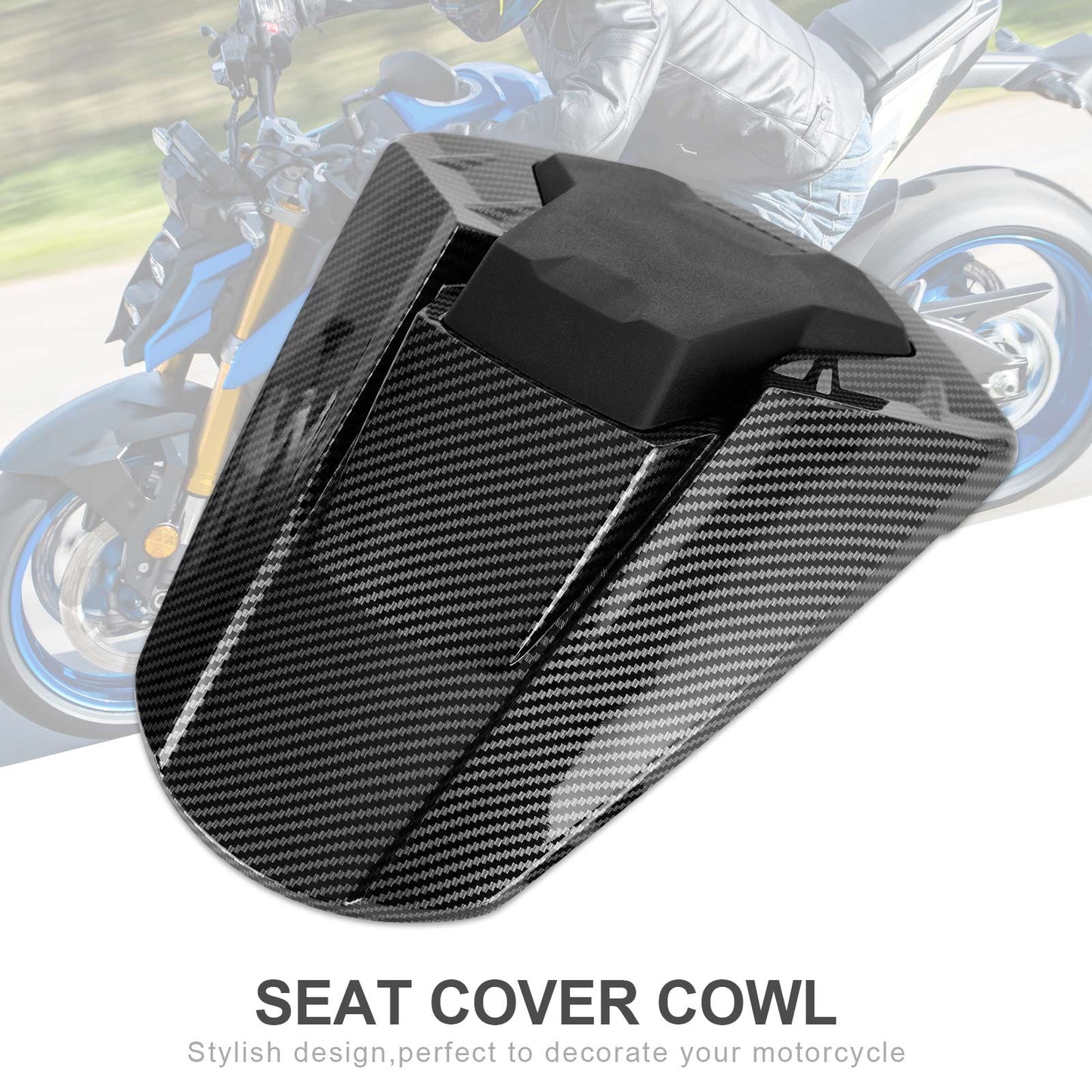 Rear Seat Cover Cowl Fairing For Suzuki GSXS 1000 GSX-S1000 2021 2022 Gloss Black