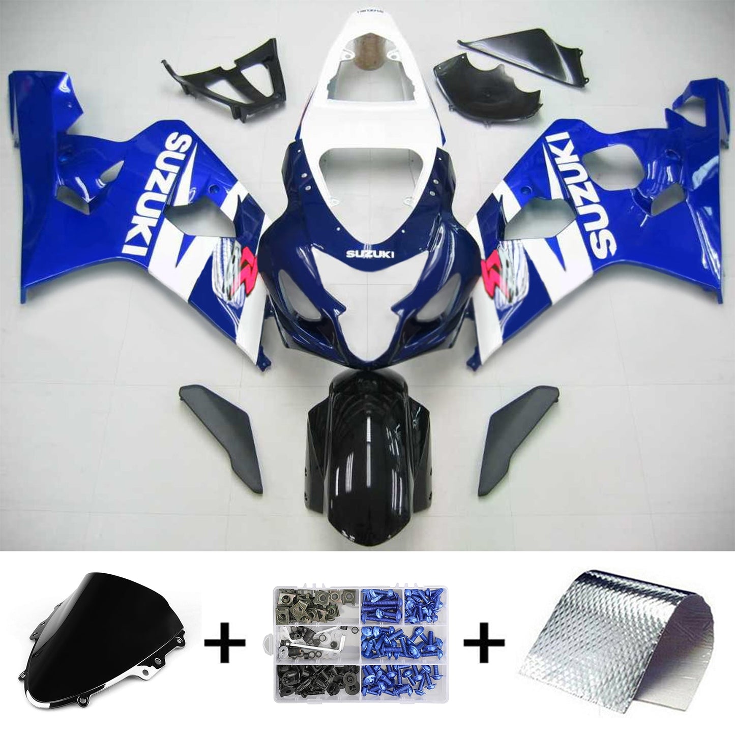 2004-2005 Suzuki GSXR 600/750 K4 Injection Fairing Kit Bodywork Plastic ABS #107 Amotopart