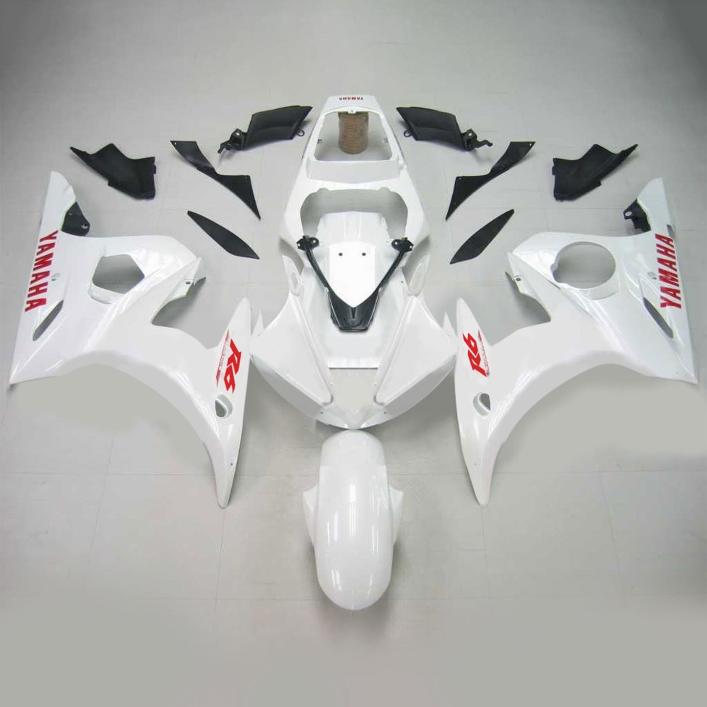 2005 Yamaha YZF 600 R6 Amotopart Injection Fairing Kit Bodywork Plastic ABS #114