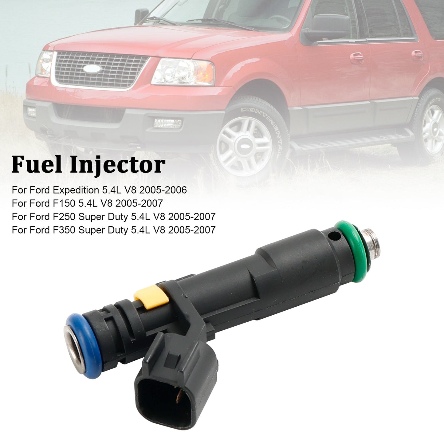 1PCS Fuel Injector Fit Ford F150 F250 F350 Expedition Super Duty 2005-2007 5.4L