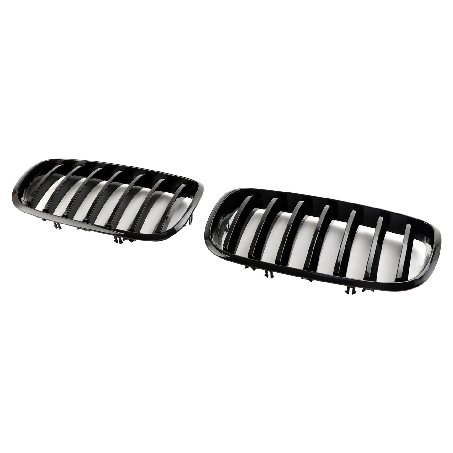 BMW X6 E71 2007-2014 / X6 M (E71) 2009-2014 / X6 Hybrid E72 2008-2011 Front Bumper Kidney Grille Grill Gloss Black