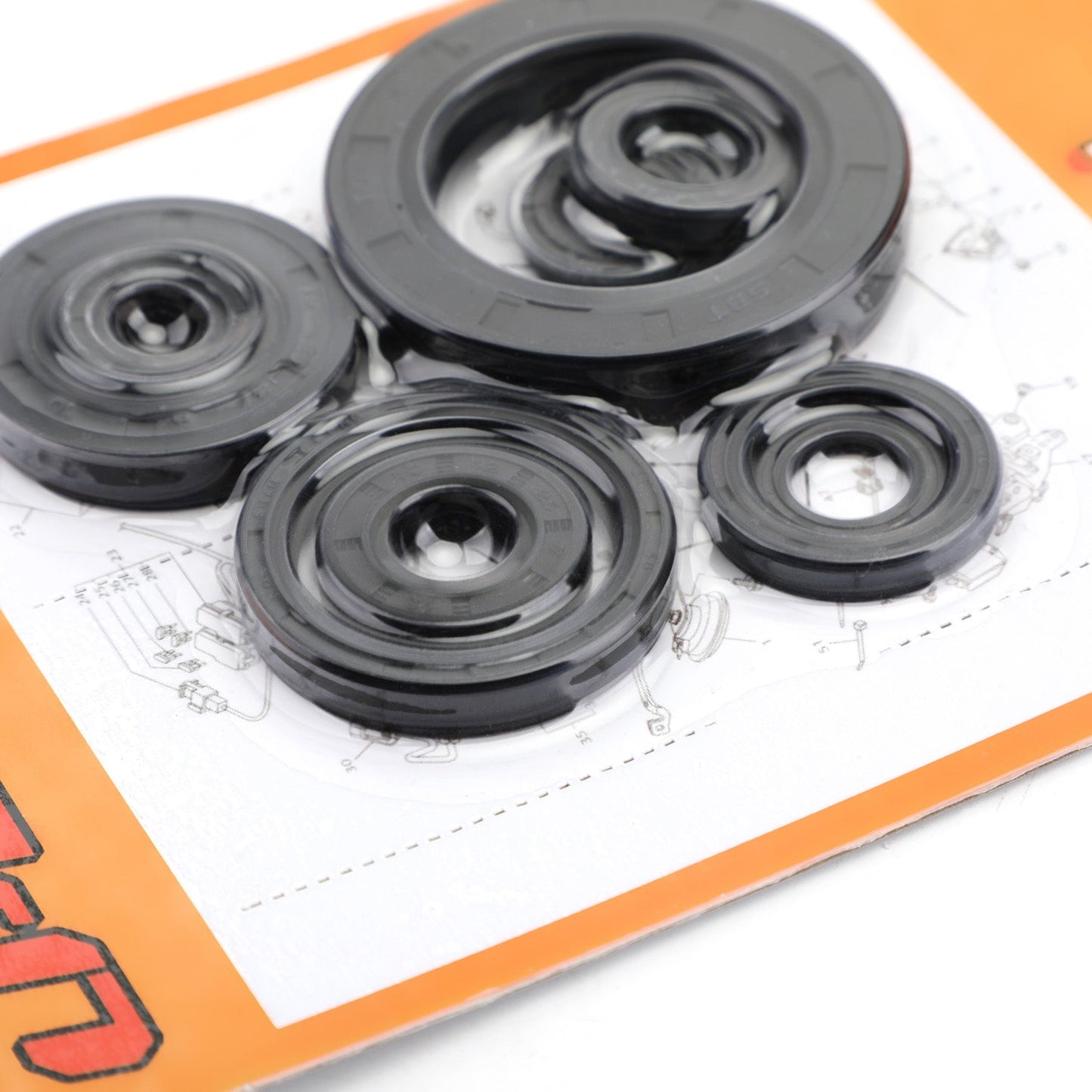 9pcs Engine Oil Seal Kit Set for Honda CR250R 2002-2004 cr250r cr-250r