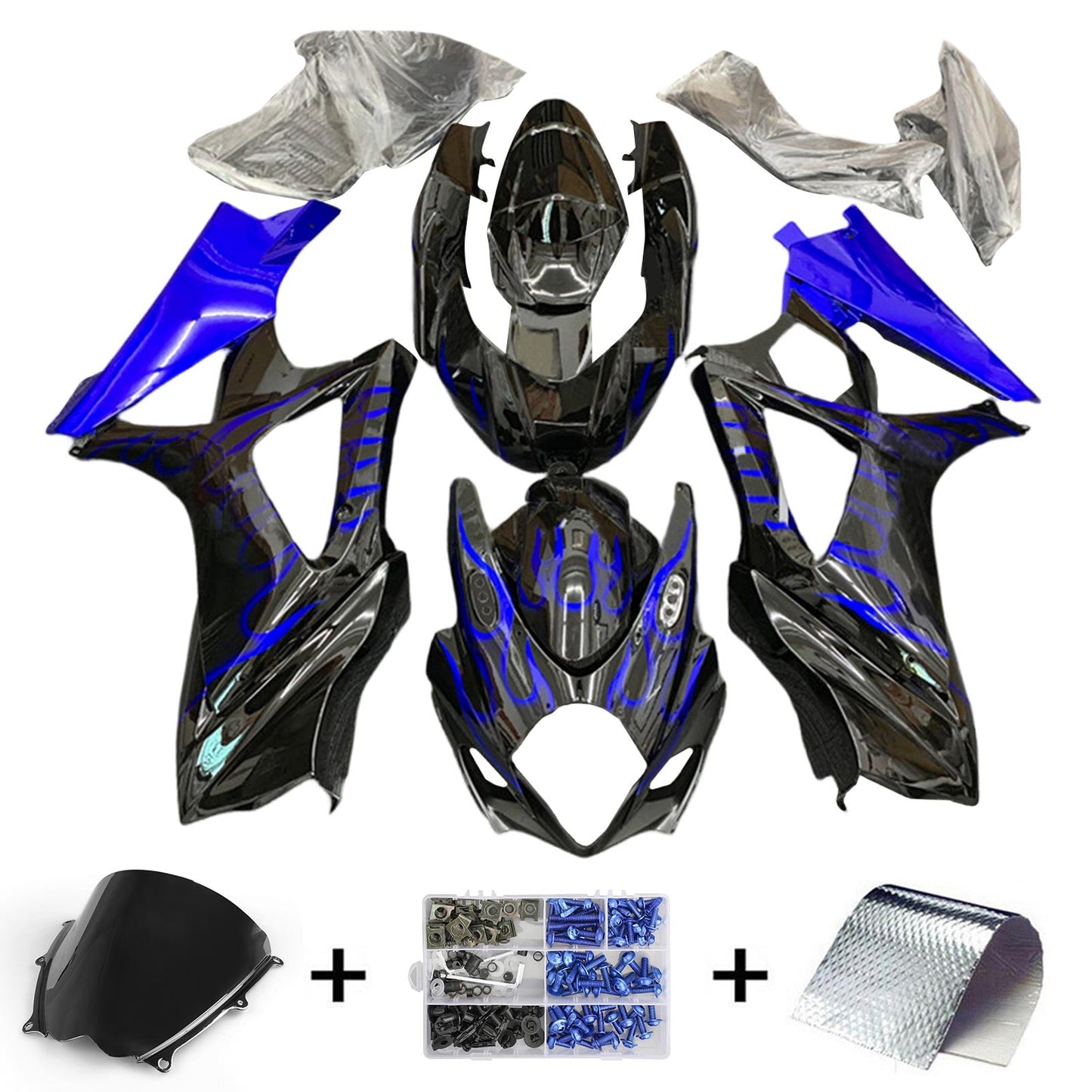 2007-2008 Suzuki GSXR1000 K7 Fairing Kit Bodywork Plastic ABS