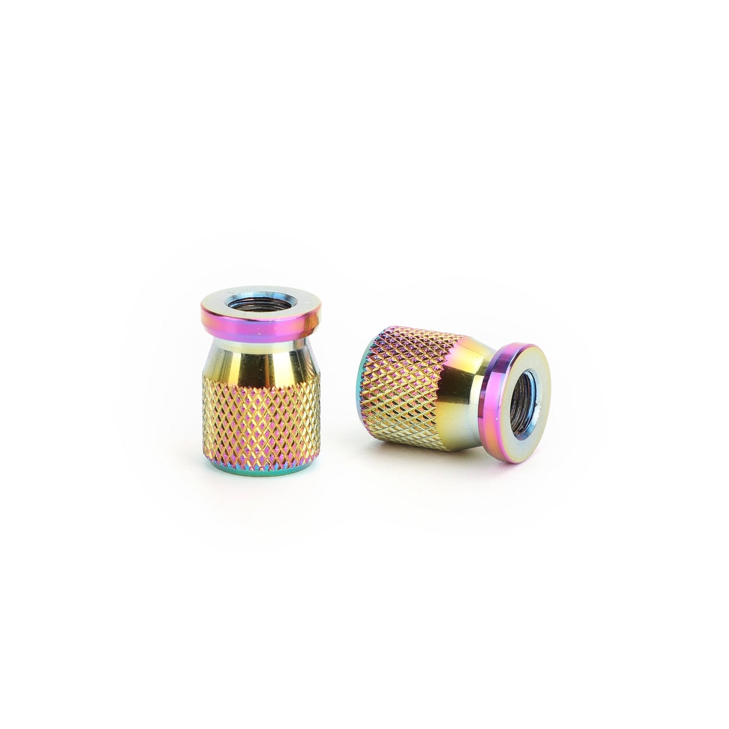 CNC Burnt Titanium Tire Valve Cap Cover Wheel Decoration Accessories 2pcs