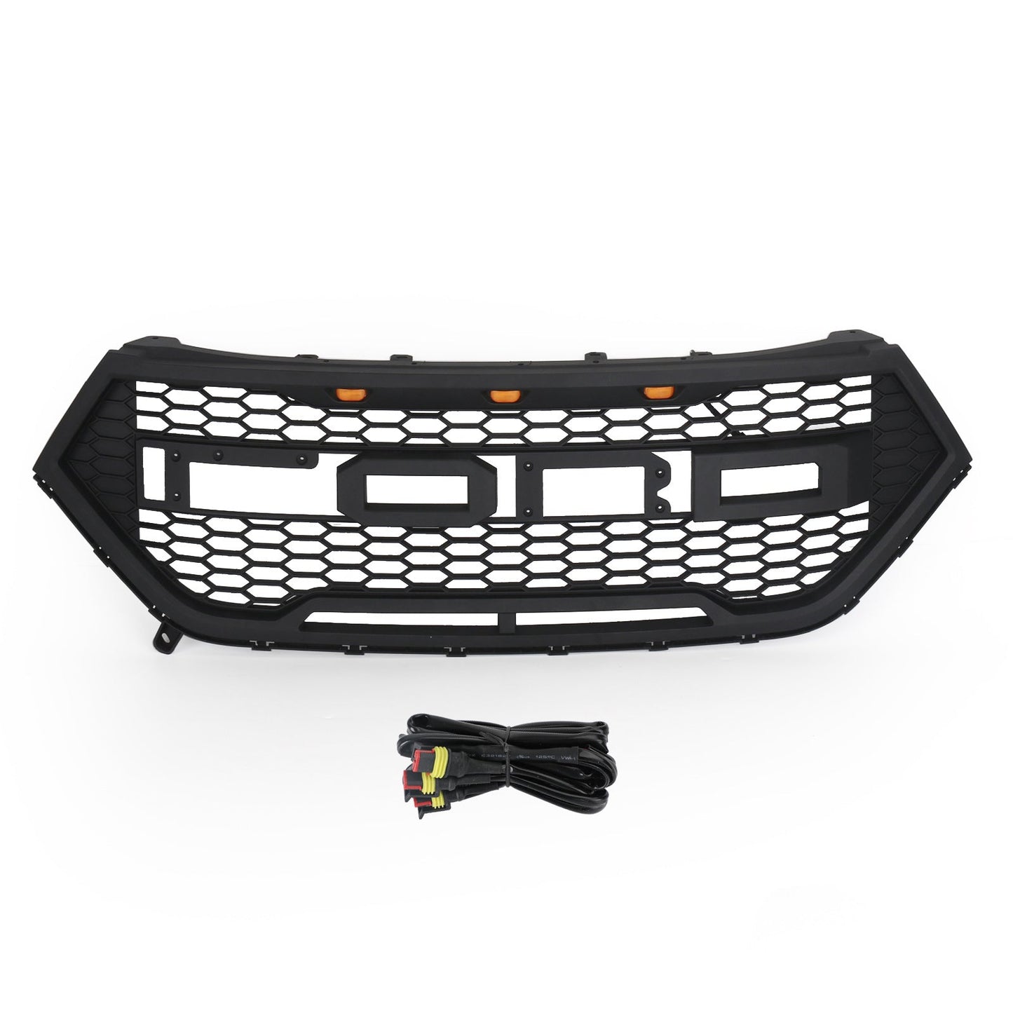 2015-2018 Ford Edge Raptor Style Front Bumper Grill Upper Grille Black