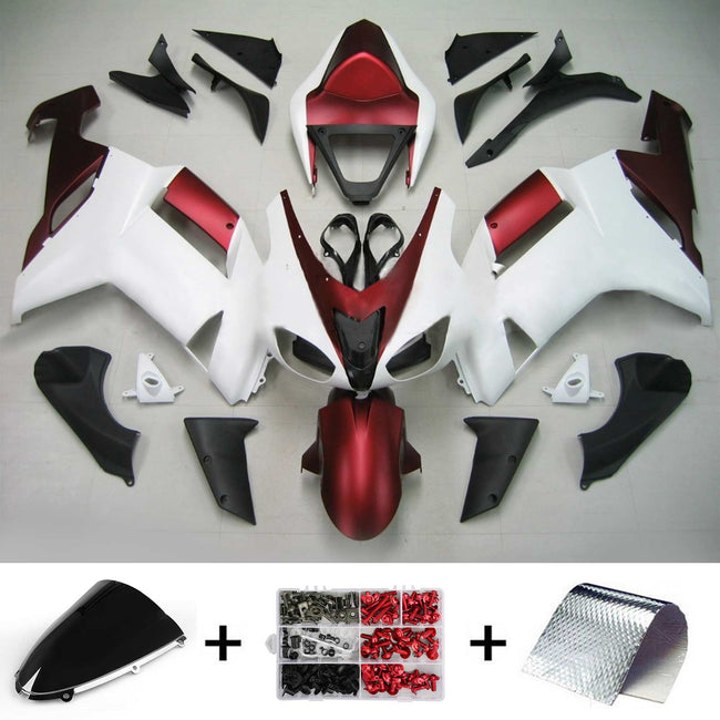 2007-2008 Kawasaki ZX6R 636 Amotopart Injection Fairing Kit Bodywork Plastic ABS #133