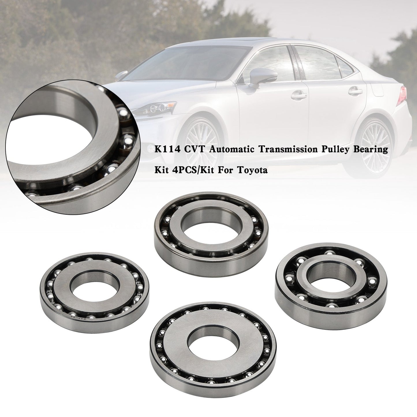 K114 CVT Automatic Transmission Pulley Bearing Kit 4PCS For Toyota Lexus B49-12UR B37-9A B37Z-5UR B37Z-15UR Fedex Express