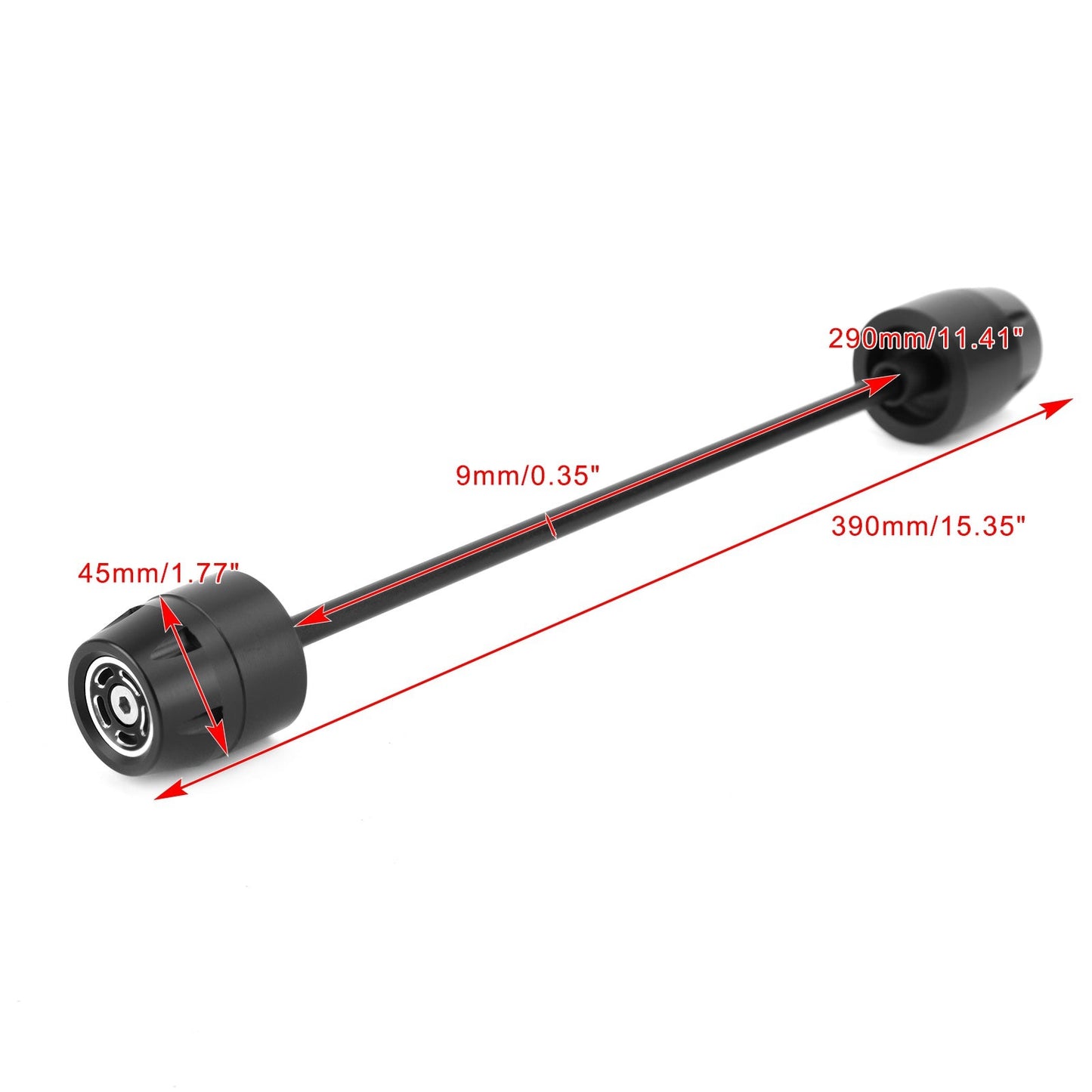 Rear Axle Fork Sliders Crash Bobbins Black Fit for Ducati Scrambler All Models