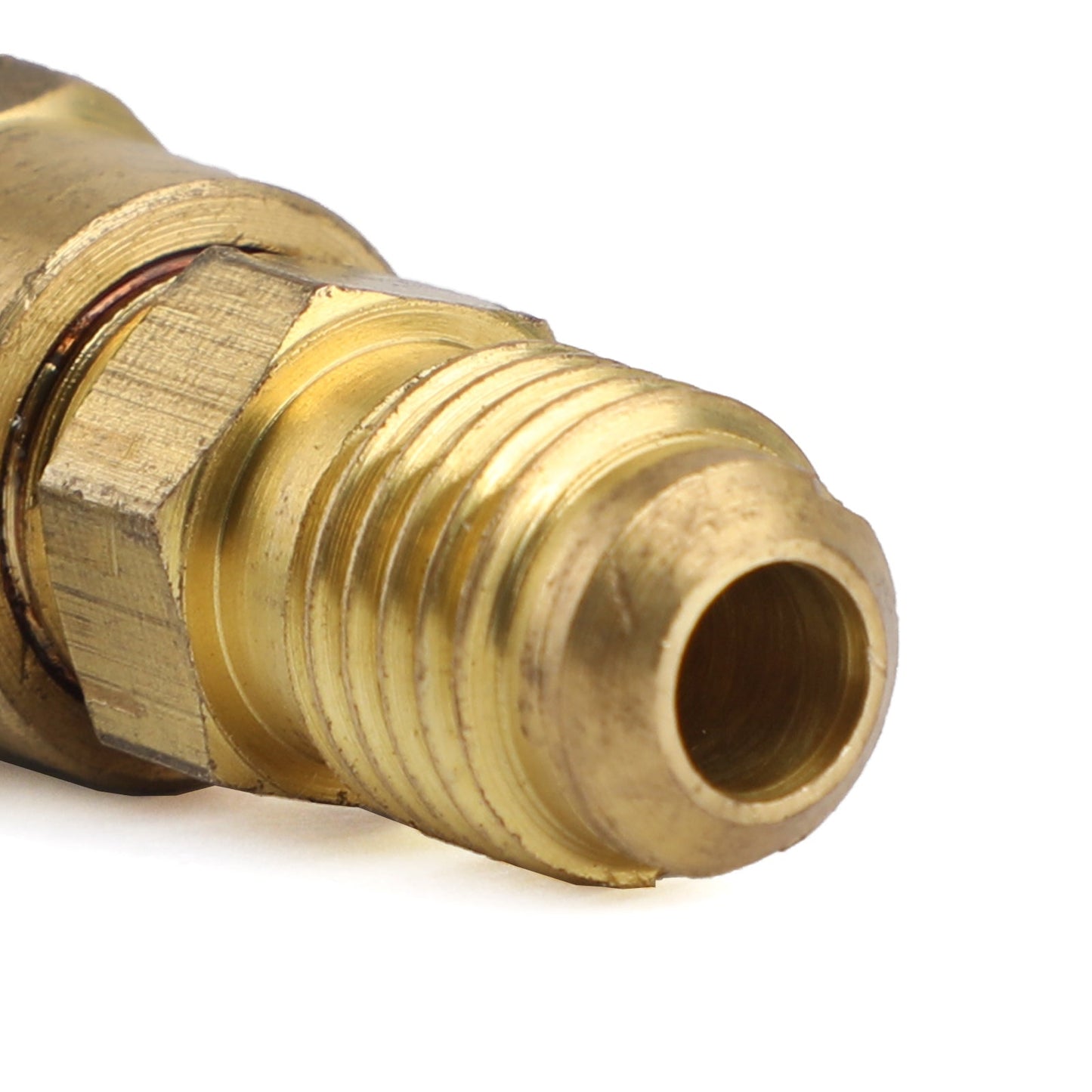 Areyourshop 3pc HVAC A/C Straight Shut-Off Ball Valve Adapter For R134a R22 R12 R410a 1/4"