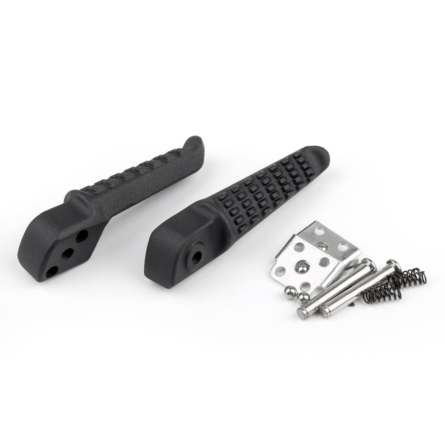 Front&Rear Footrests Foot Pegs Aluminum Passenger For Kawasaki ZX6R ZX-10R 04+12