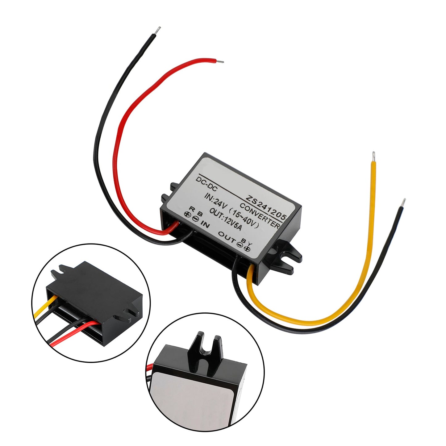 Waterproof DC-DC Converter 24V Step Down to 12V Car Power Supply Module 2A