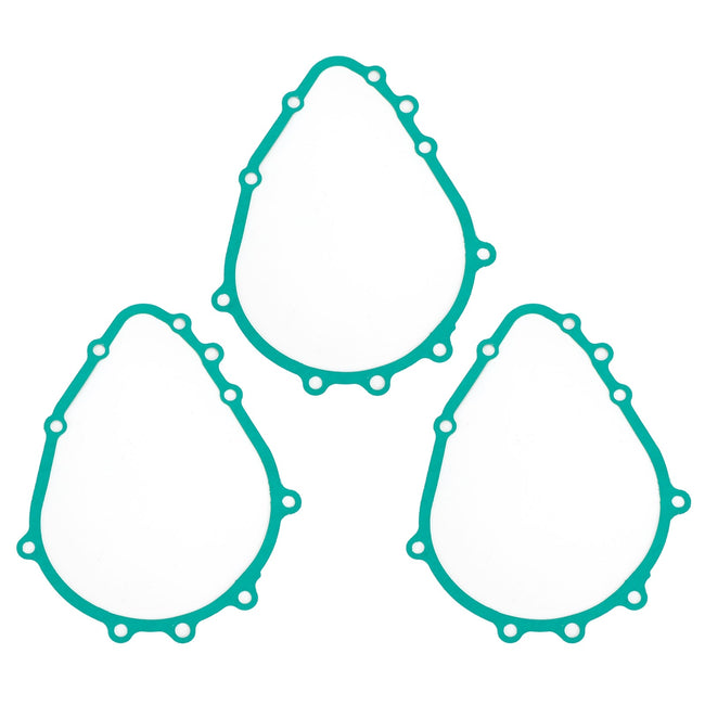 3 Generator Stator Cover Gasket For 05-06 Kawasaki ZX6R Ninja ZX6RR ZX636 ZX600