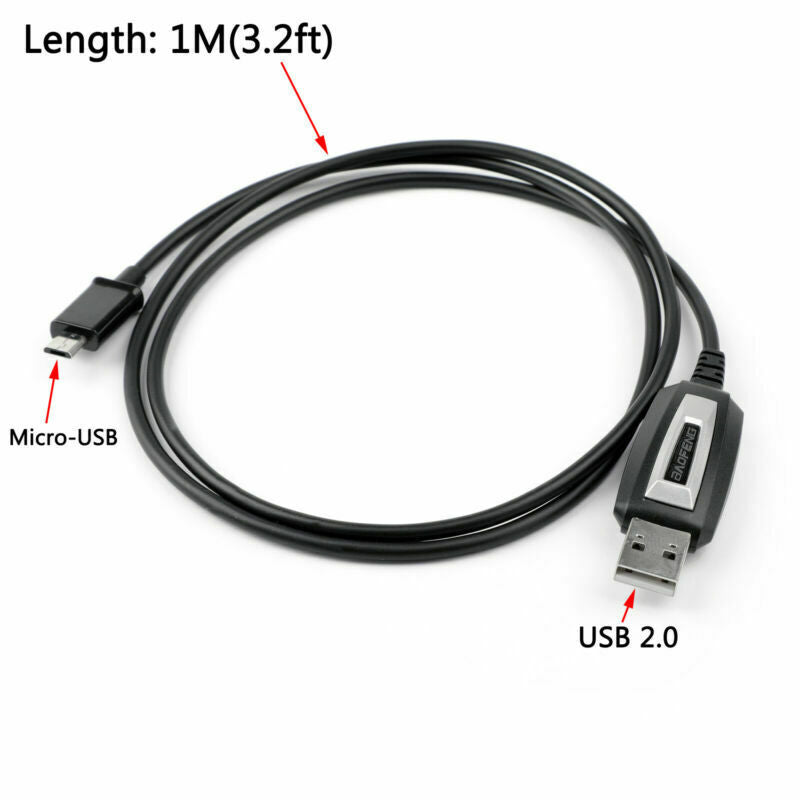 1PCS USB Programming Cable For BAOFENG BF-T1 Mini Walkie Talkie Mobile Radio