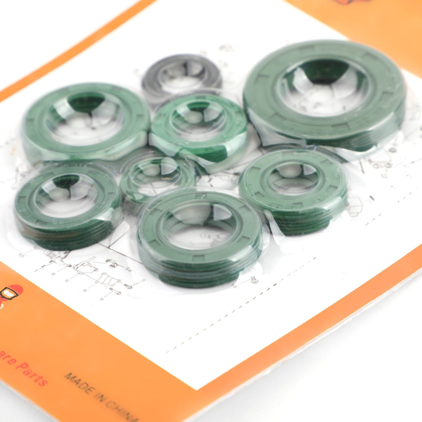 8pcs Engine Oil Seal Kit for Honda CR80R Expert 86-2002 CR85R Expert 03-2007