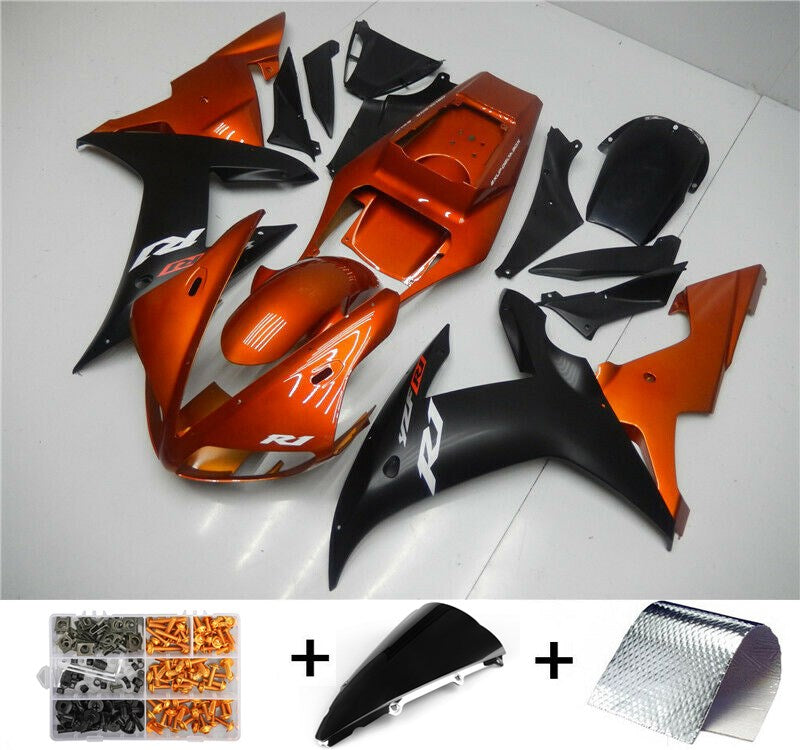 2002-2003 Yamaha YZF R1 Fairing Orange Fairing Kit by Amotopart