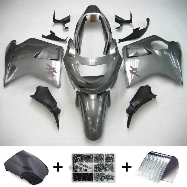 1996-2007 Honda CBR1100XX SuperBlackBird Amotopart Injection Fairing Kit Bodywork ABS #107