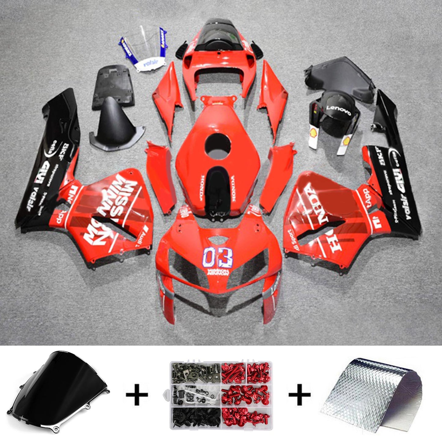 2005-2006 Honda CBR600RR F5 Injection Fairing Kit Bodywork Plastic ABS#234