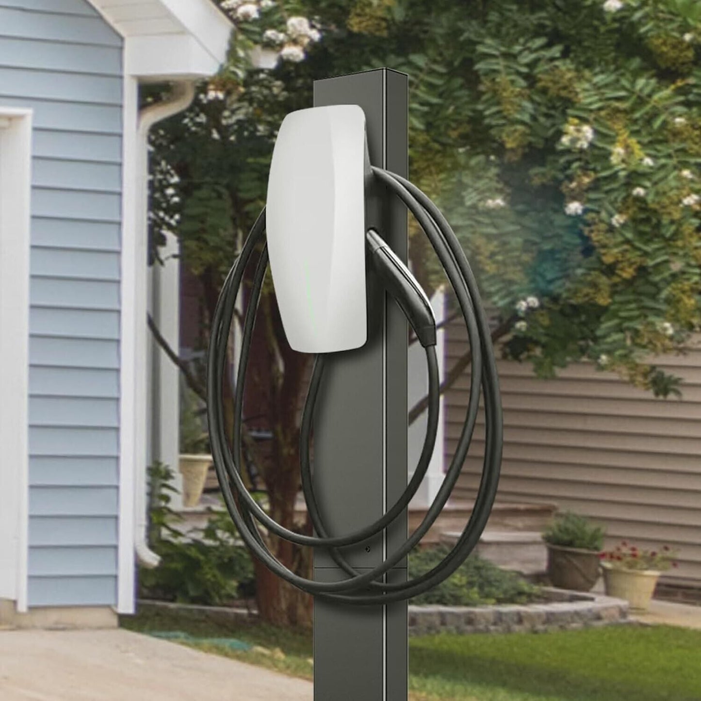 Pedestal Mounted EV Charging Station EV Charger Stand For Tesla Charging Station