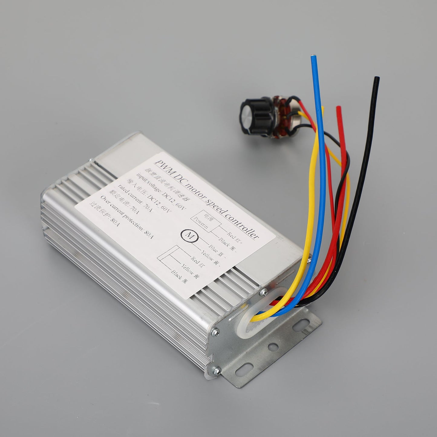 DC 12V 24V 36V 48V 70A 4000W DC Motor PWM Speed Control Brush Motor Controller