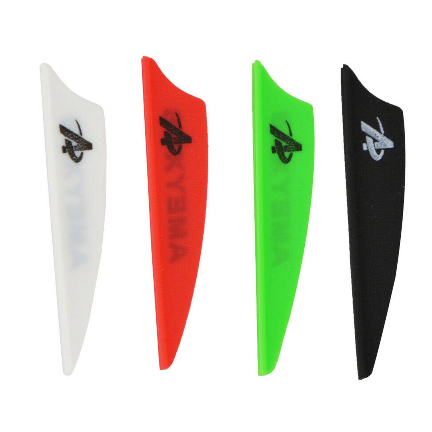 50pcs 2" 3" 4" Archery Plastic Vanes Arrow Feathers Rubber Fletches Fletching