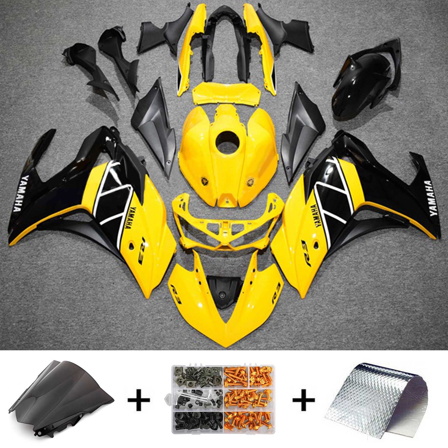 2014-2018 Yamaha YZF-R3 2015-2017 R25 Amotopart Injection Fairing Kit Bodywork ABS #130