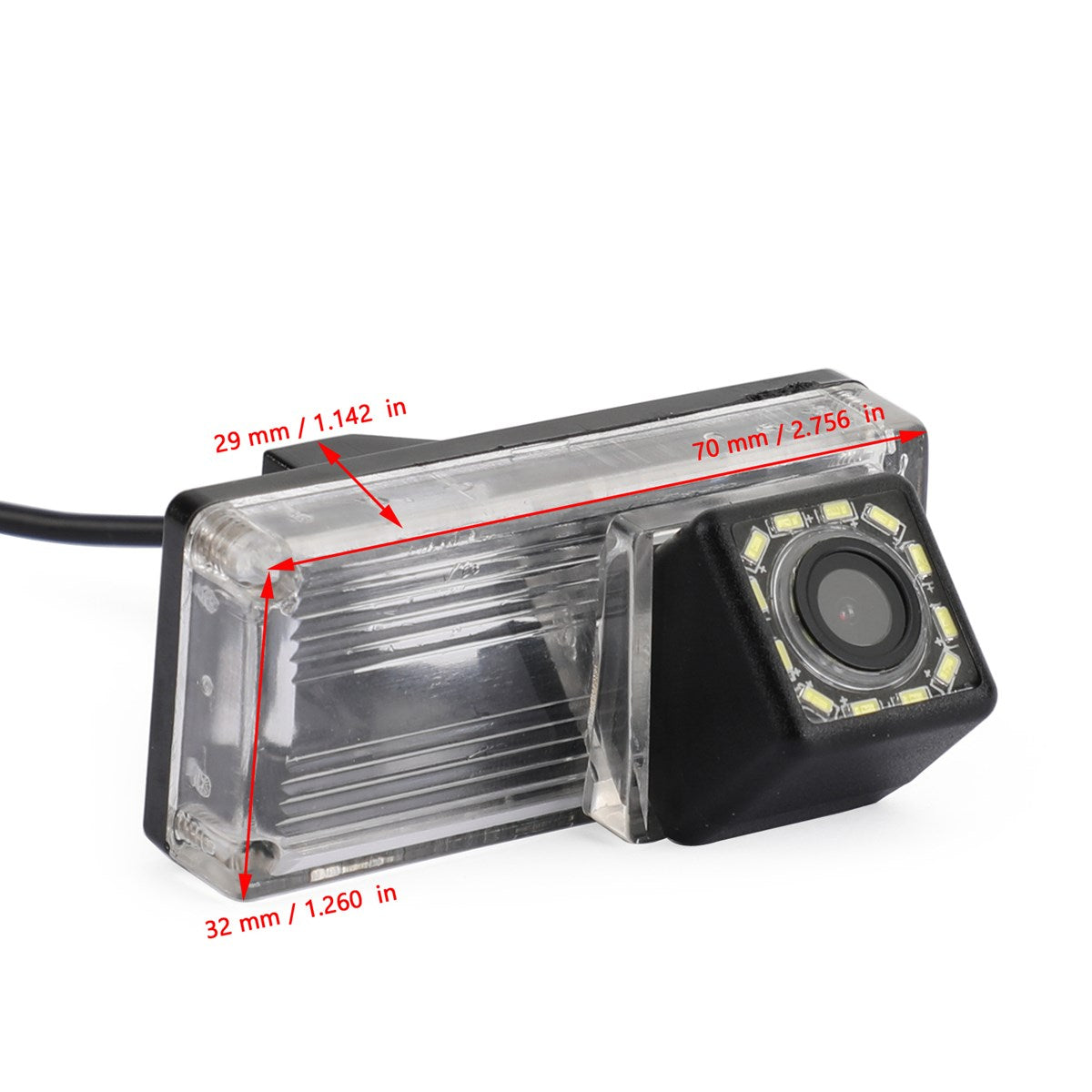 Reverse Backup Camera 12LED Fit For Toyota Land Cruiser 70/100/200 Series