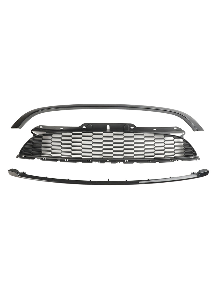 MINI R55 Cooper S & JCW 5-Door Estate 2008-2014 3PCS Gloss Black Front Grille Grill