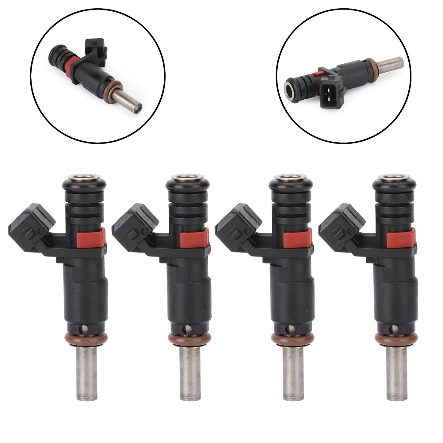 Fuel Injectors 7561277 13537561277 Fit For BMW N45 N46N E93 320I 2.0L 4PCS