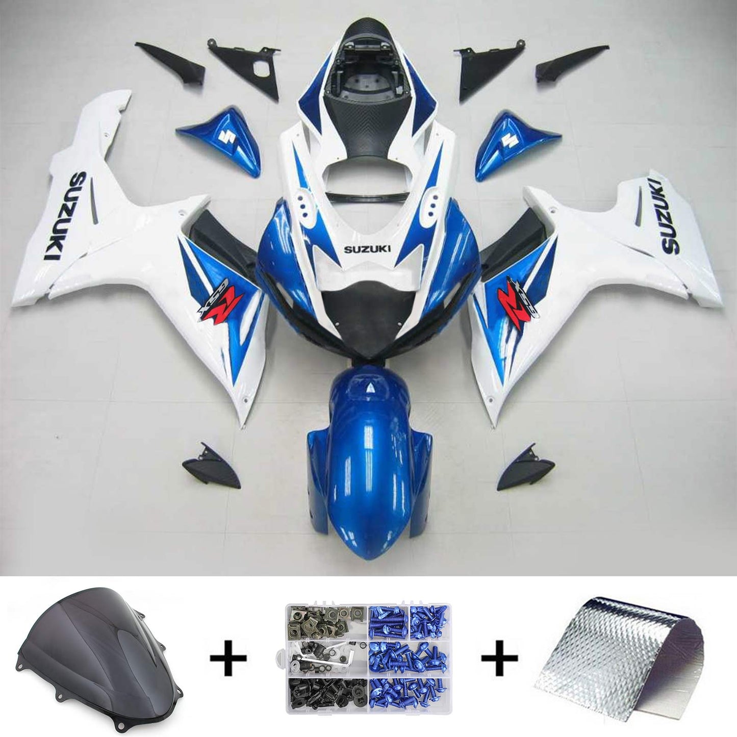 2011-2024 Suzuki GSXR 600/750 K11 Amotopart Injection Fairing Kit Bodywork Plastic ABS #101