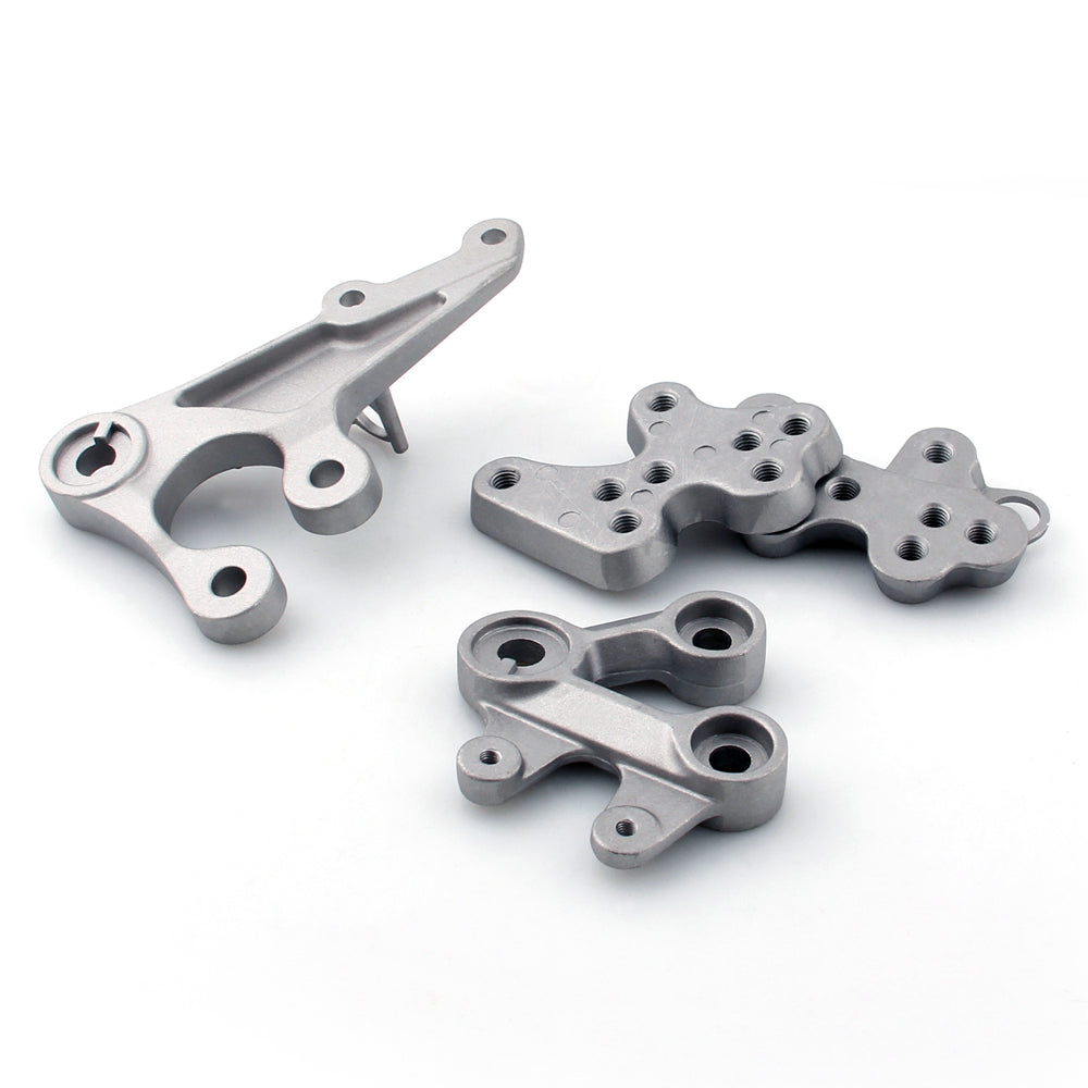 Front + Rear Foot Pegs Footrest Bracket Fit for Suzuki GSX-R GSXR 1000 2007 2008
