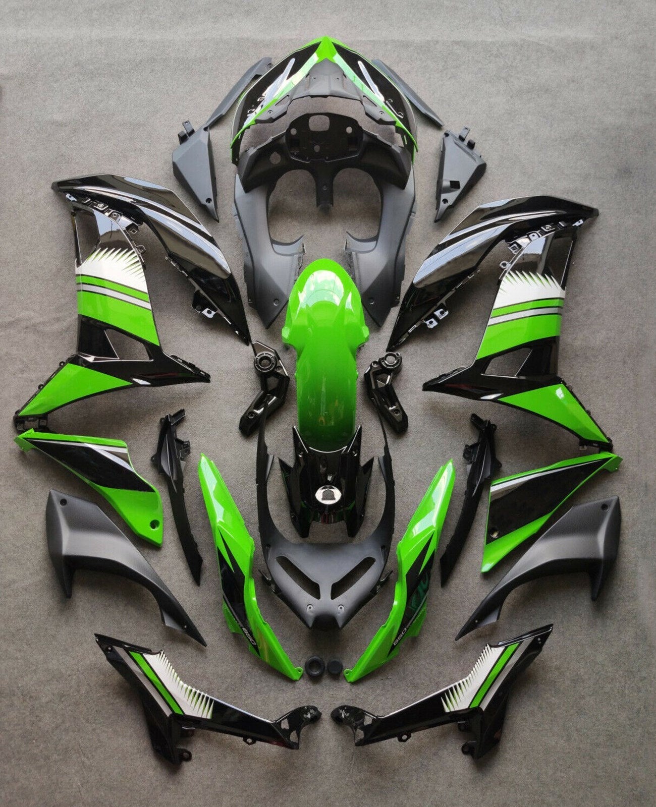 2017-2019 Kawasaki Ninja 650 EX650 Amotopart Fairing Green Kit