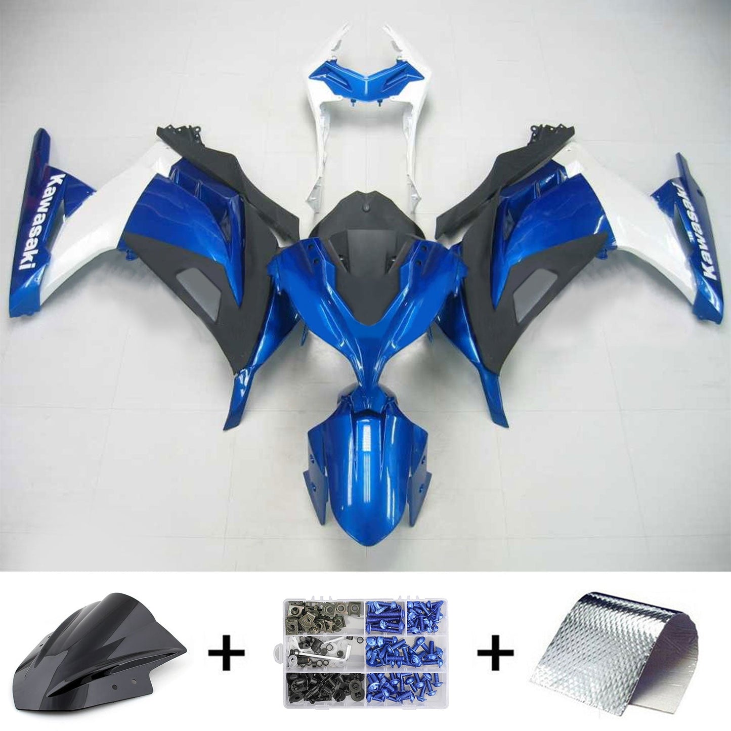 2013-2024 Kawasaki EX300/Ninja300 Injection Fairing Kit Bodywork Plastic ABS#161