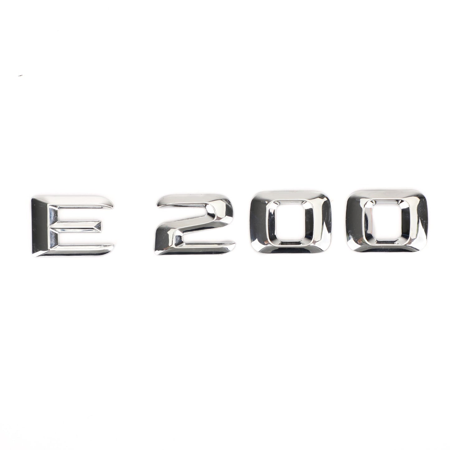 Rear Trunk Emblem Badge Nameplate Decal Letters Numbers Fit Mercedes E200 Chrome