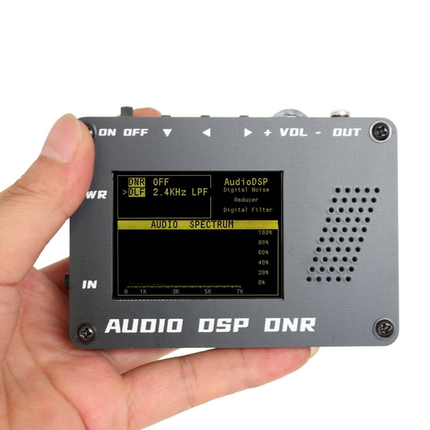 Audio DSP Noise Reductioner DNR Digital Filter SSB radio YAESU ICOM + Speaker