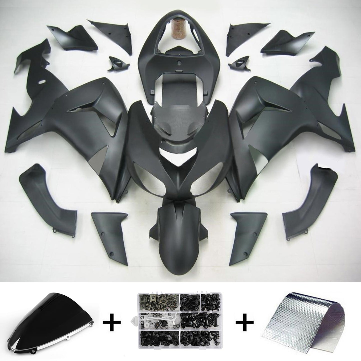 2006-2007 Kawasaki ZX10R Amotopart Injection Fairing Kit Bodywork Plastic ABS #104