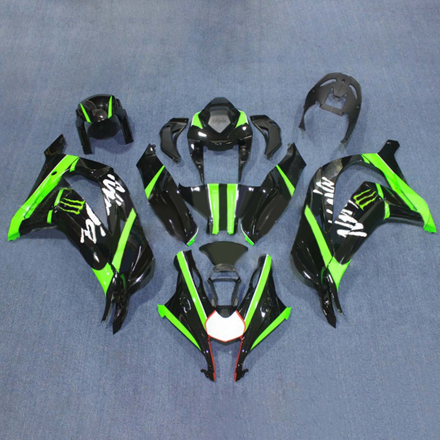 2016-2020 Kawasaki ZX10R Injection Fairing Kit Bodywork Plastic ABS#163