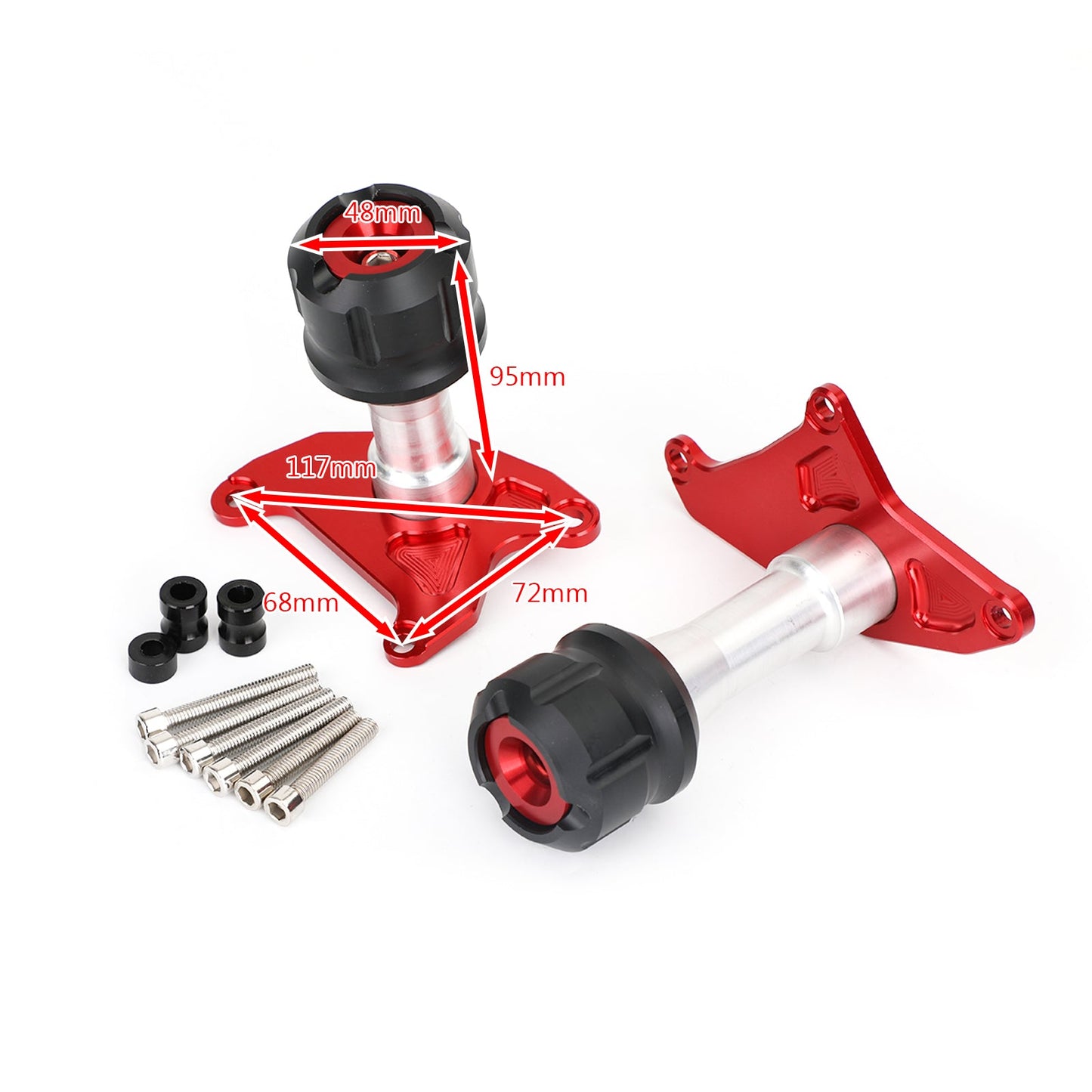 CNC Black Motorcycle Frame Slider Anti Crash for Honda MSX125 SF Grom 2013-2019
