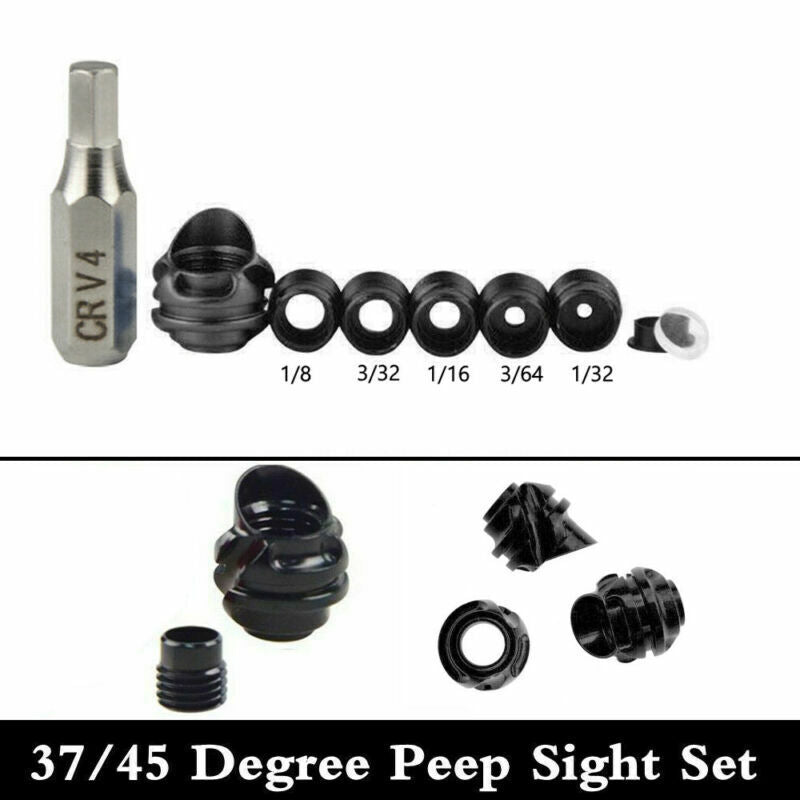 Kit Clarifier Bow Housing 37/45 Inner Degree Lens Core Sight Compound Peep