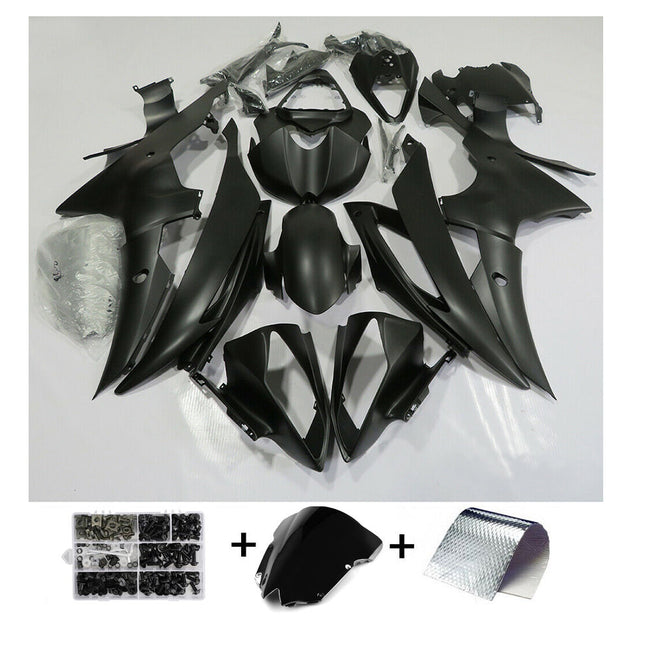 2008-2016 Yamaha YZF-R6 Amotopart Fairing Matt Black Fairing Kit