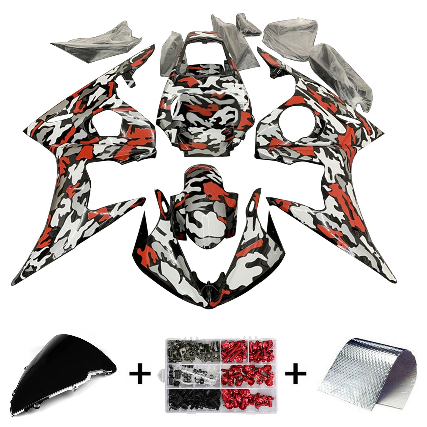 2003-2004 Yamaha YZF 600 R6 2006-2009 R6S Fairing Kit Bodywork