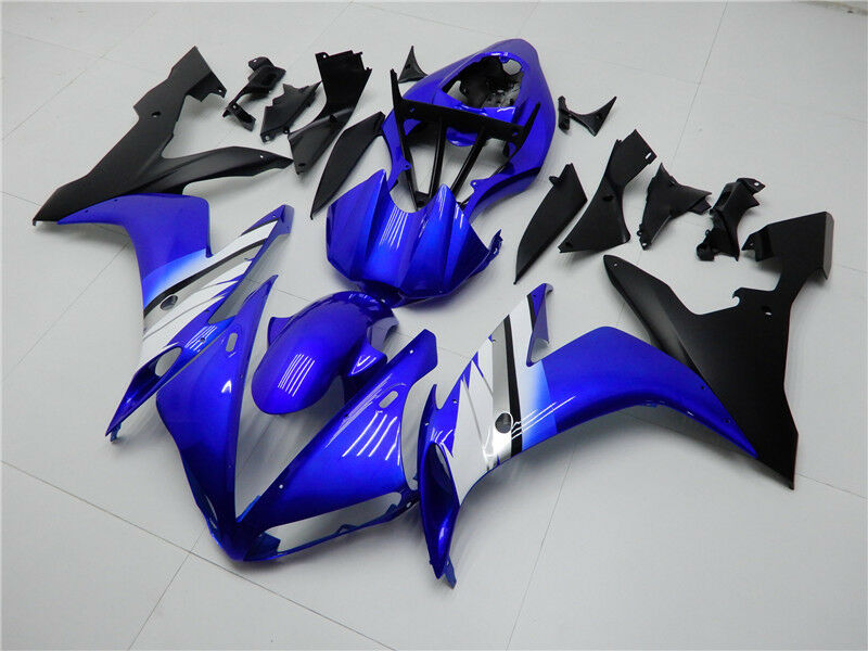 2004-2006 Yamaha YZF R1 Amotopart Fairing Blue Black Kit