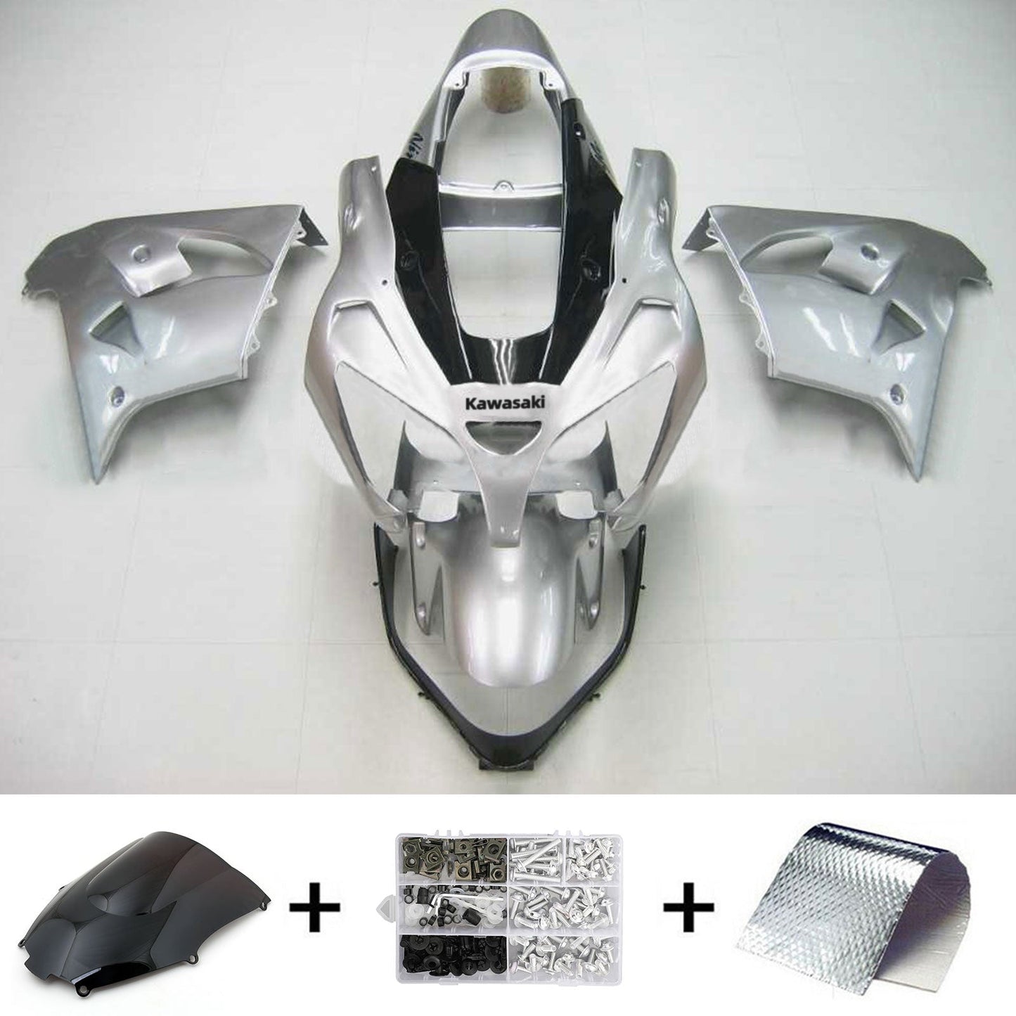 2002-2003 Kawasaki ZX9R Injection Fairing Kit Bodywork Plastic ABS #106